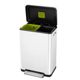 Bin eko eko x-cube pedale 2x20l bianco