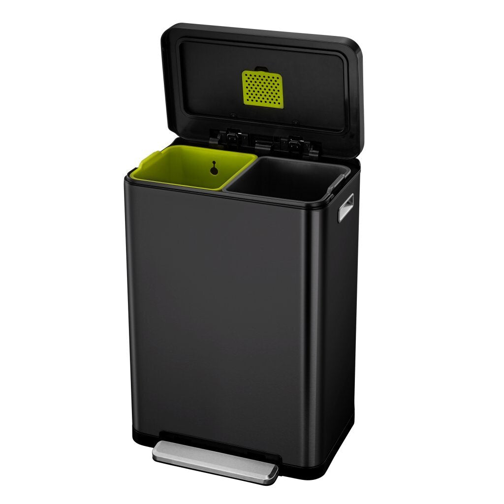 Eko X-Cube Pedal Bin 2x20l svart