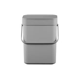 Eko Puro II Foodswaste Caddy Abfallbehälter 5l Grau