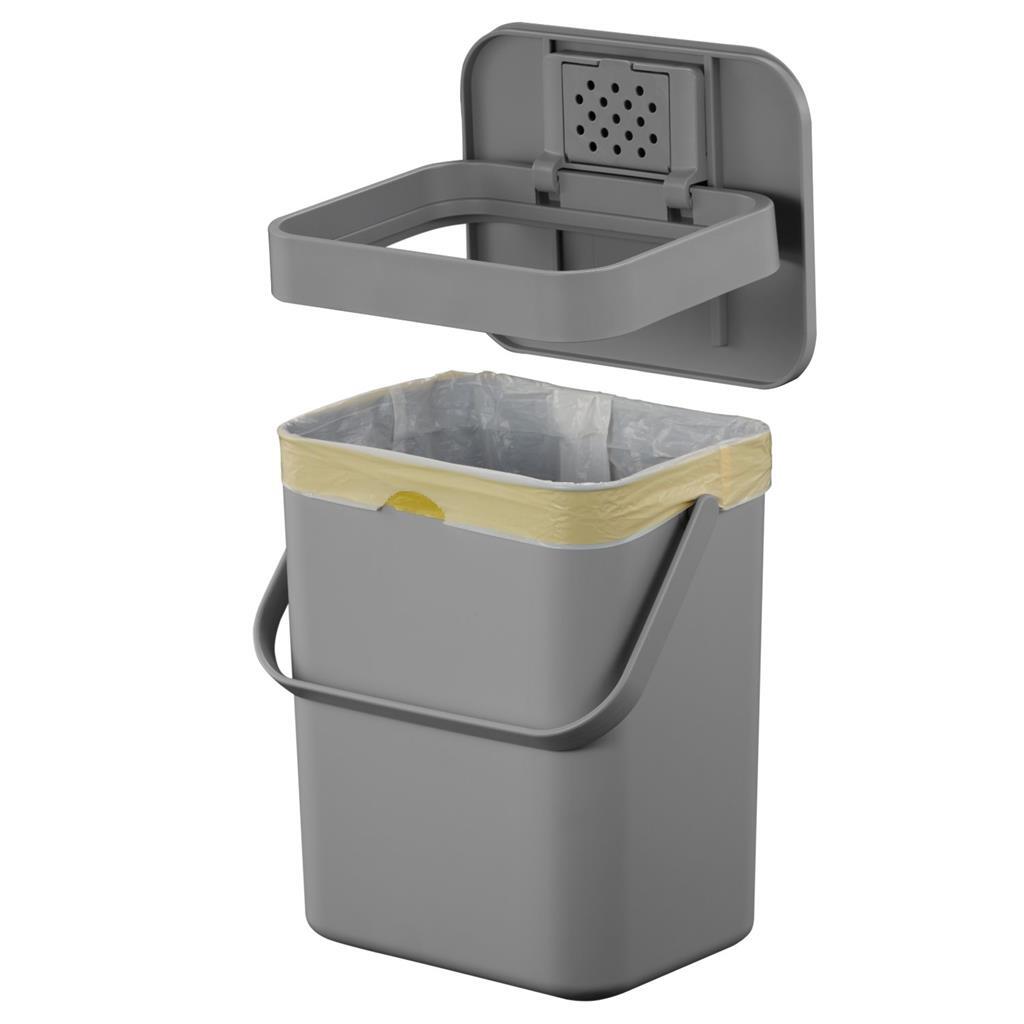 Eko Puro II Foodswaste Caddy Abfallbehälter 5l Grau