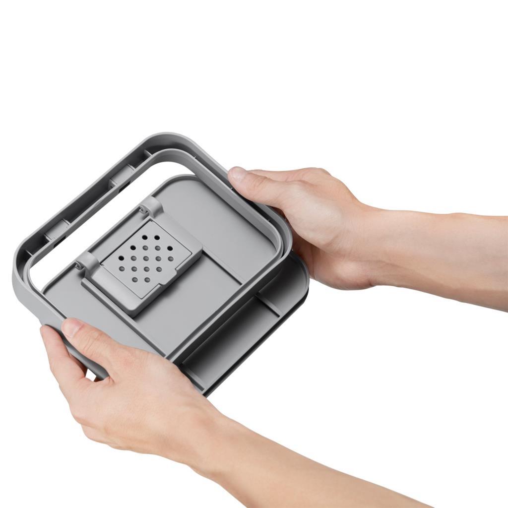 Eko Puro II Foodswaste Caddy Abfallbehälter 5l Grau