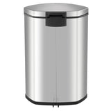 EKO Pedal Bin Shell 2x22 l Matte silberfarben