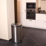 EKO Pedal Bin Shell 2x22 l Matte silberfarben