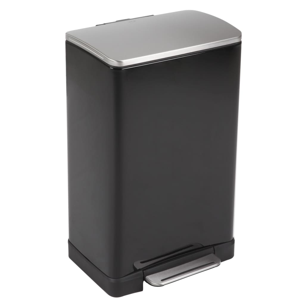 EKO EKO Pedal Bin E-Cube 40 L Mattzwart