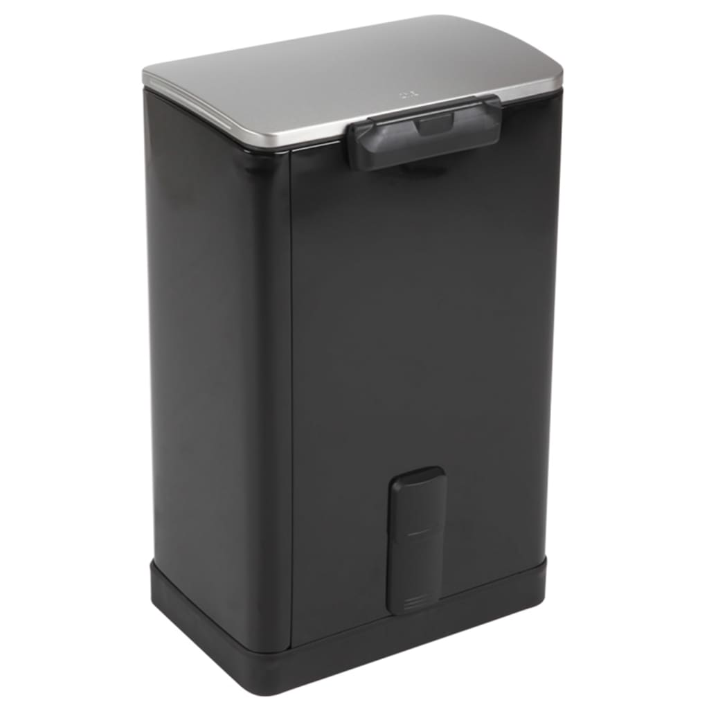 EKO EKO Pedal Bin E-Cube 40 L Mattzwart