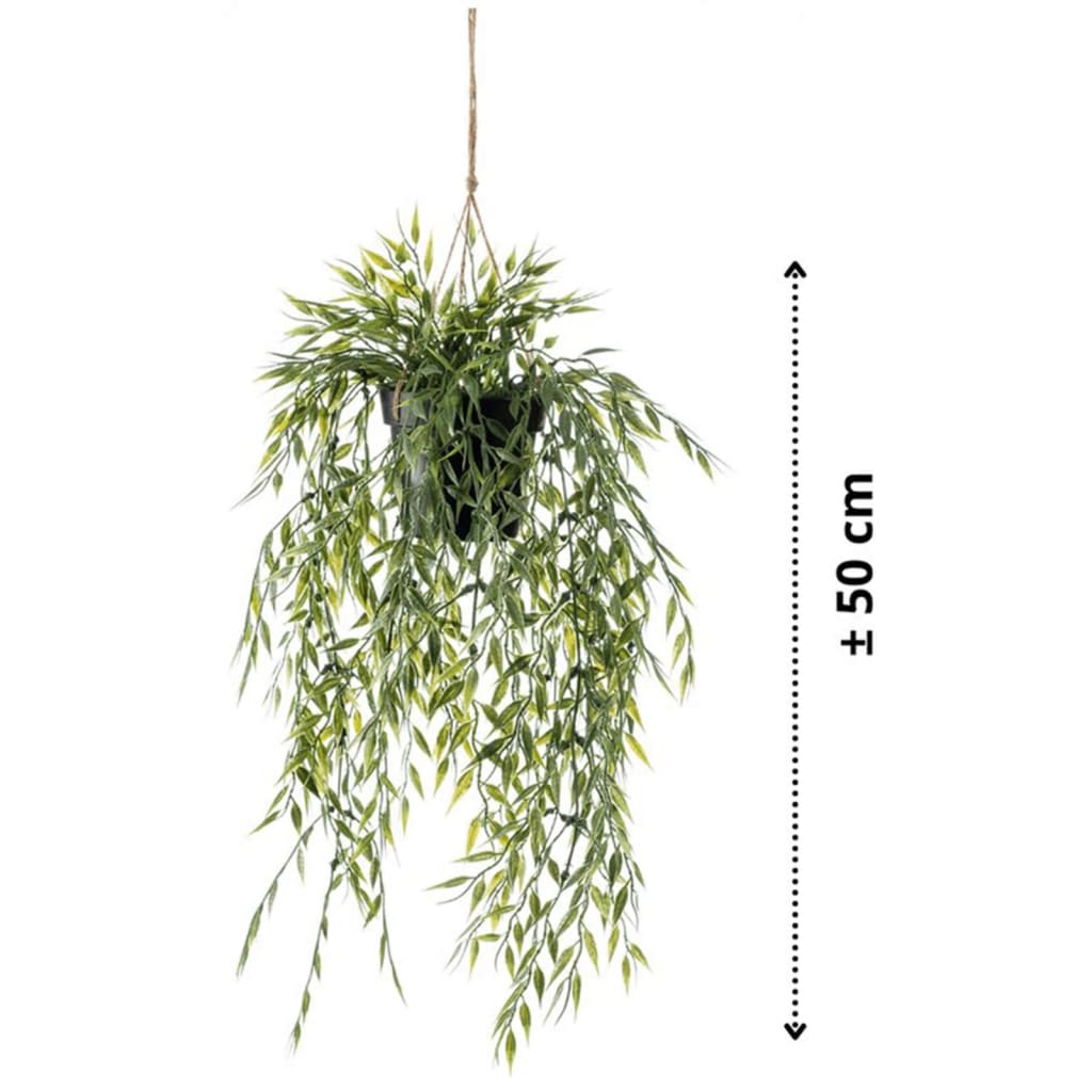 Emoragd Smaragd künstlech Planz hänkt am Pot Bambus 50 cm