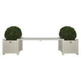 Esschert Design Esschert Design Bank mat Planzet Wäiss CF33W