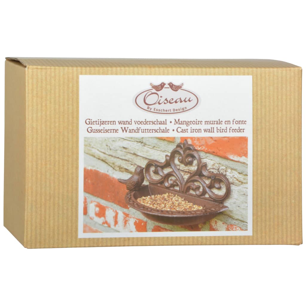 Esschert Design Esschert Design Bird Feed Box støpejern brun BR26