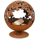 Esschert Design Esschert Design Fire Korf Laser Cut Leaves Rust -farget FF293