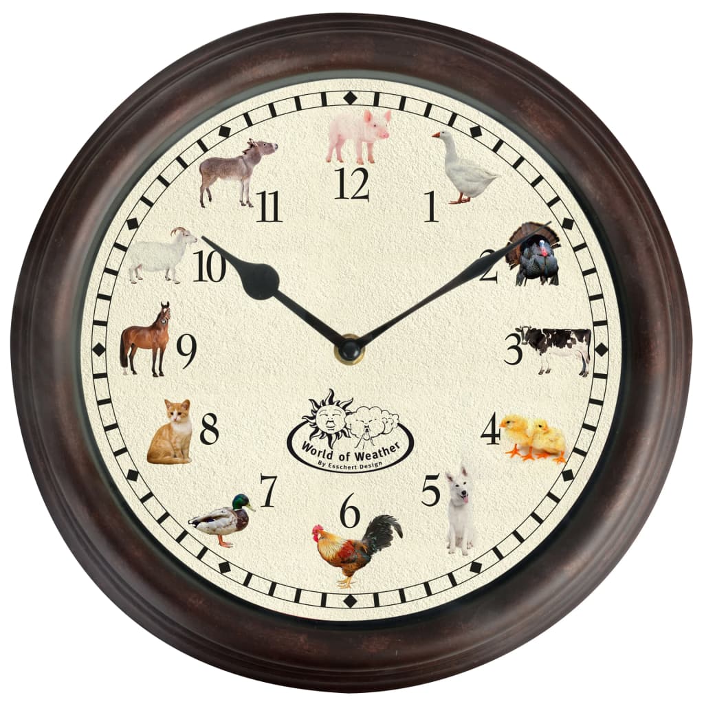 Esschert Design Esschert Design Klok with Farm Dieren Sounds