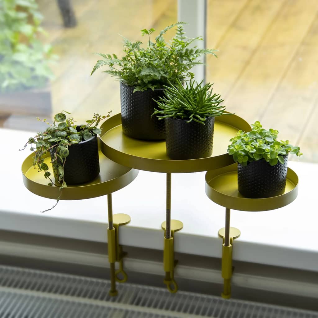 Esschert Design Esschert Design Rostl Blad se svorkou kolem zlaté barvy