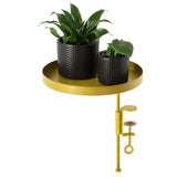 Esschert Design Esschert Design Plant Blad With Clamp around L Gold colored