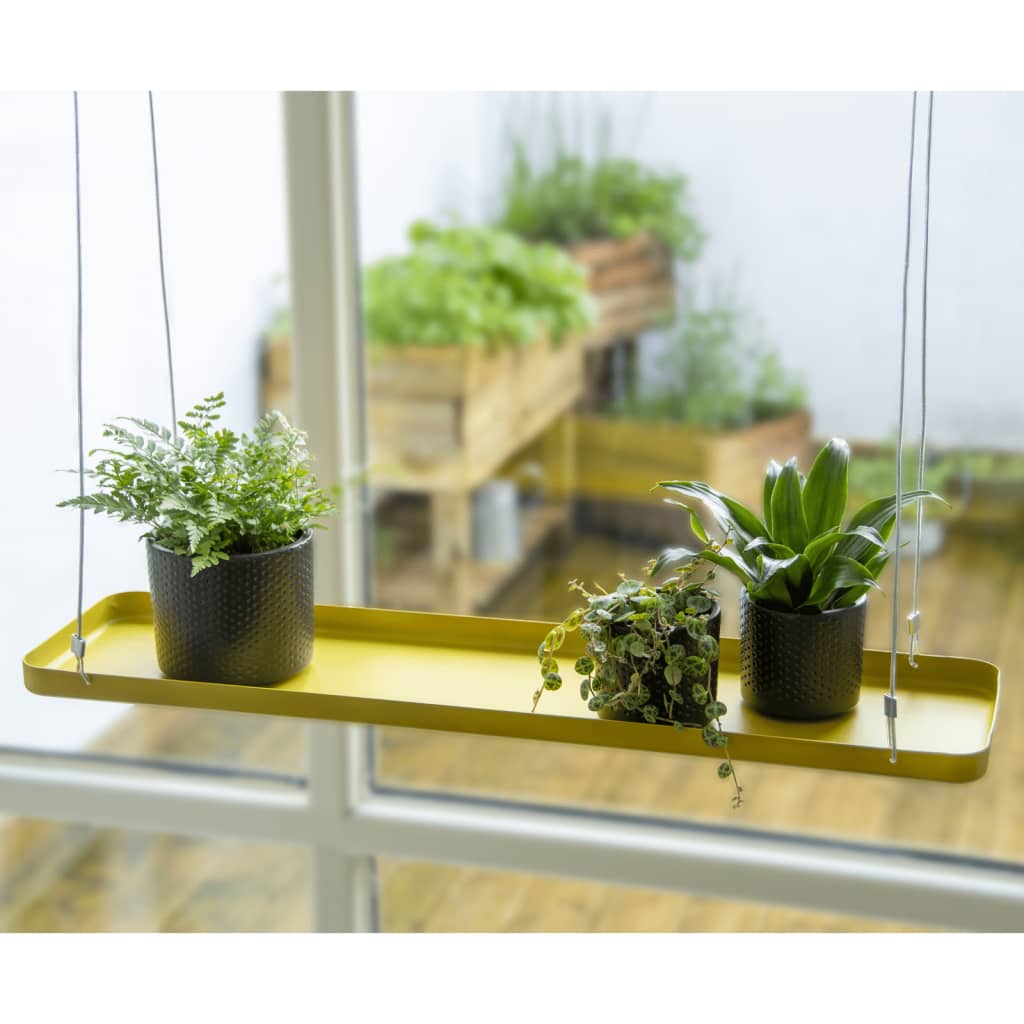 Esschert Design Esschert Design Rostlinka Blad Vissing Rectangular L Gold Colored