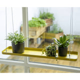 Esschert Design Esschert Design Rostlinka Blad Vissing Rectangular L Gold Colored
