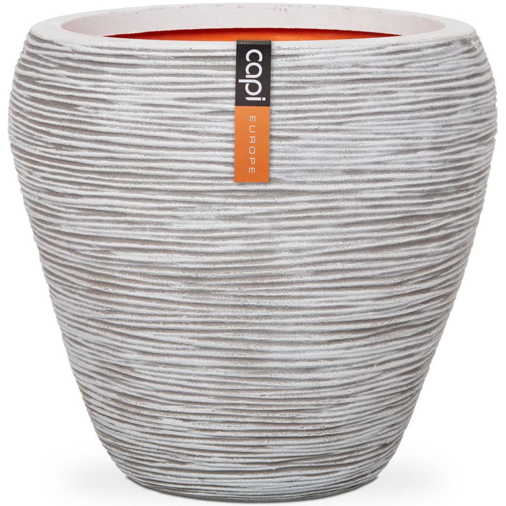 Capi Flowerpot Nature Rib Taps 42x38 cm slonovinovou kofi362