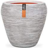 Capi Flowerpot Nature Rib Taps 42x38 cm slonovinovou kofi362