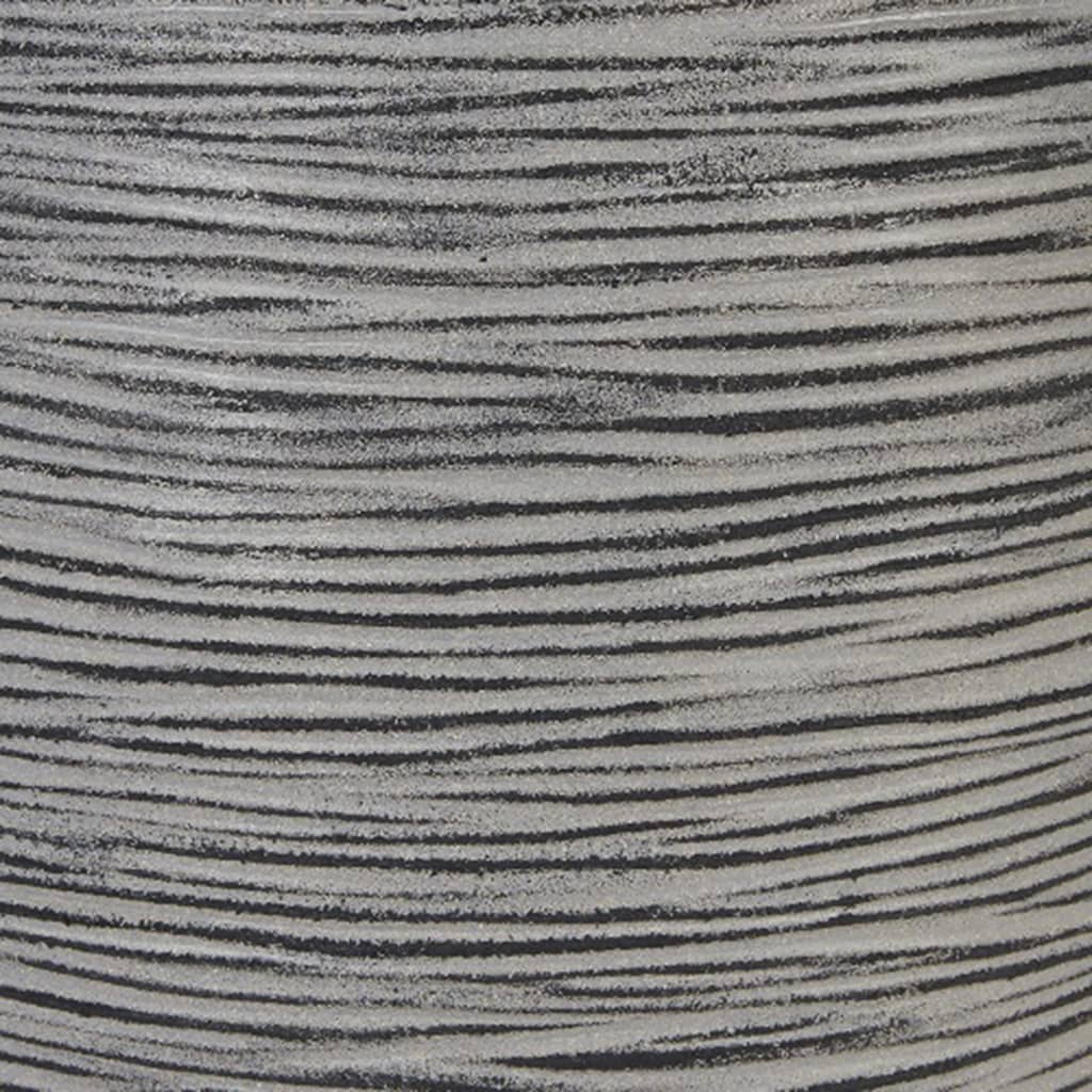 Capi Flowerpot Nature Rib Sférical 40x32 cm Anthracite kofz270