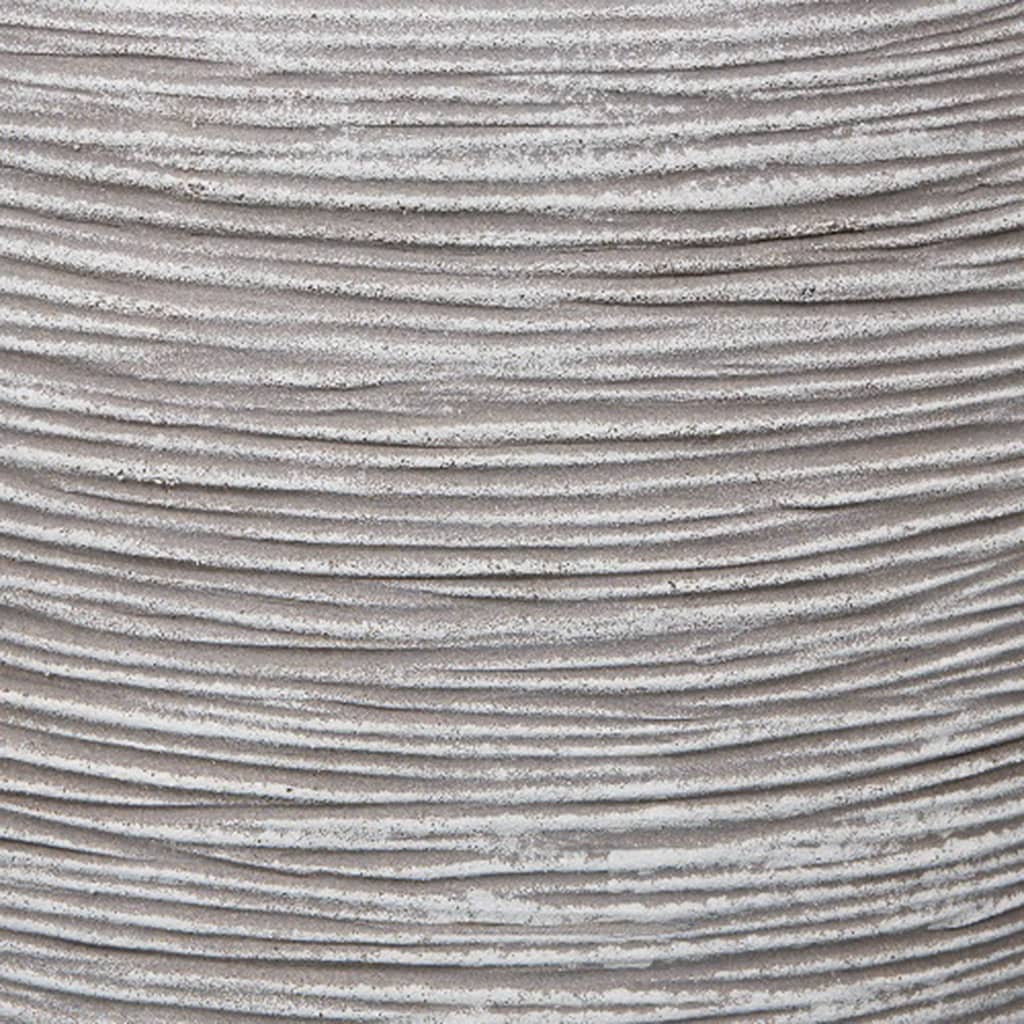 Capi Planter Nature Rib kvadrat 50x50 cm slonokoščene slonovine