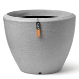 Capi Flowerpot Arc Granite Tapisté bas 48x35 cm Couleurs ivoire