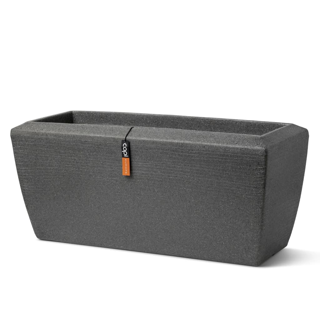 Capi Planter Arc Granite Rectangular 60x35x40 cm Anthracite -colored
