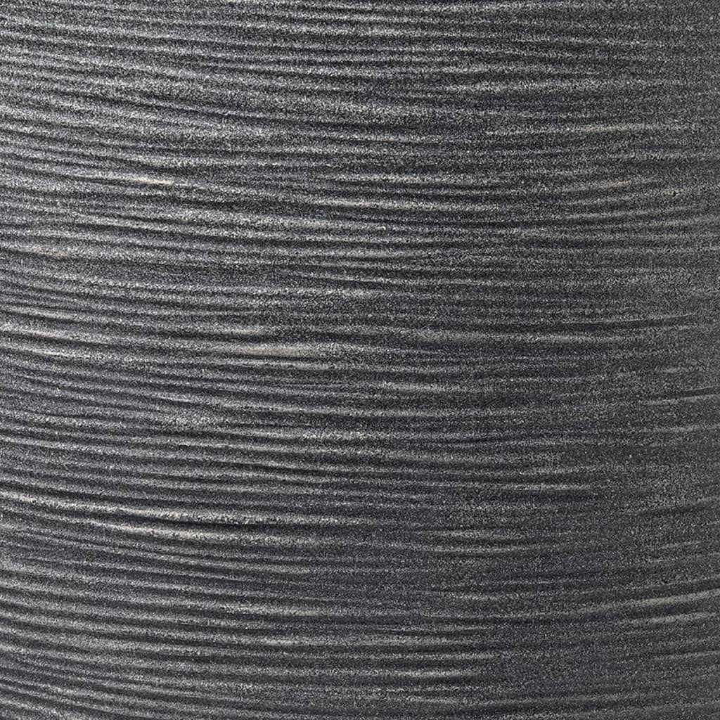 Capi Planter Wash Rib Low Elegant 34x46 cm Gray