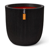 Capi Capi Planter Groove 43x41 cm črna