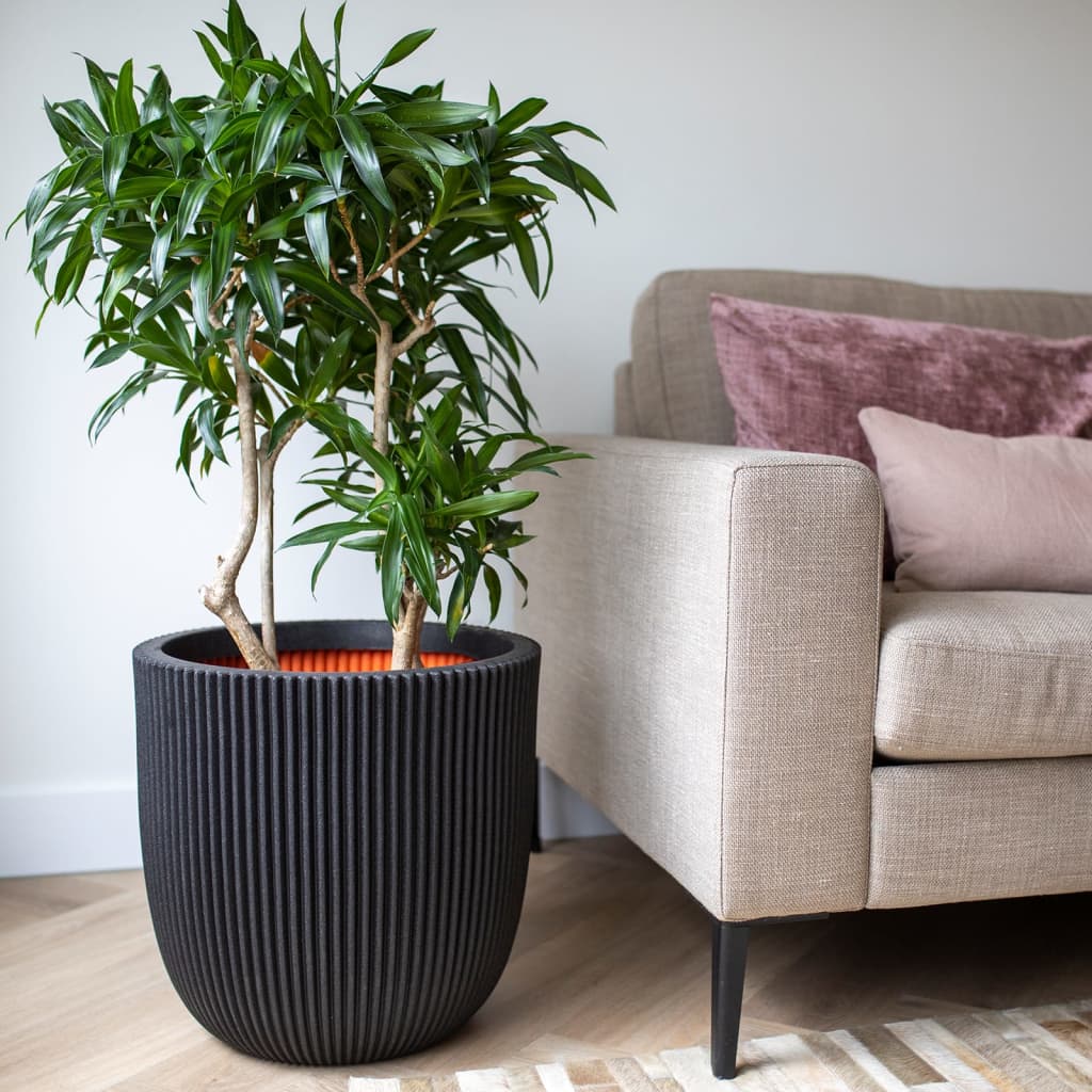 Capi Capi Planter Groove 43x41 cm črna