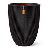 Capi Capi Flowerpot Groove elegant 46x58 cm schwarz