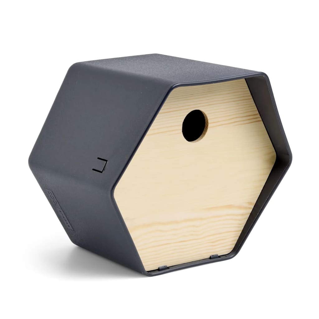 Capi Birdhouse Hive 1 trou rond 19x23x20 cm anthracite -colored
