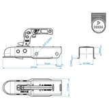 Proplus Bullet Cowpling Square 60 mm 341004