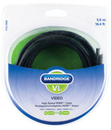 Bandridge Bandridge VVL1005 HDMI HOGES Speed ​​Cable 5,0 M