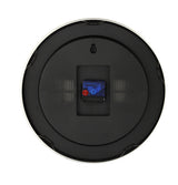 NEXTIME NE-3998ST Wall clock slide. 19 cm, brushed aluminum, 'station'