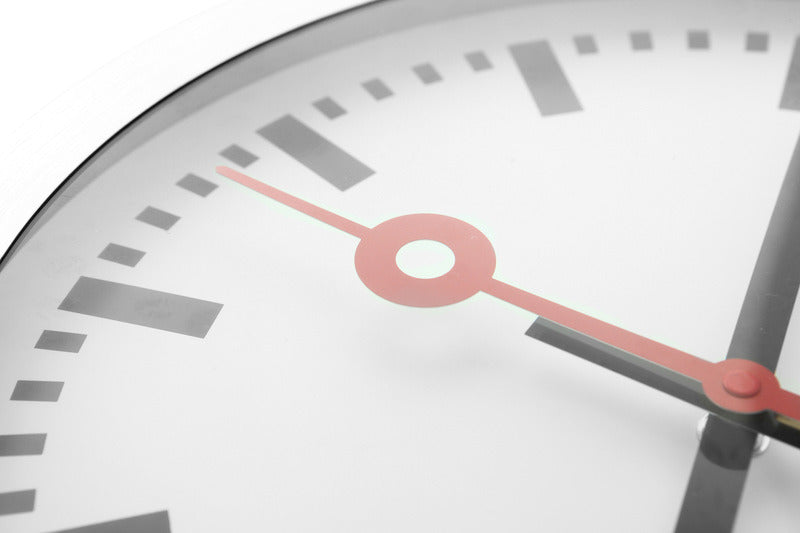 NEXTIME NE-3998ST Wall clock slide. 19 cm, brushed aluminum, 'station'
