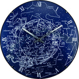 Nextime NE-3165 Wall Clock Slide. 35 cm, kugle af glas, 'Mælkevejskuppel'