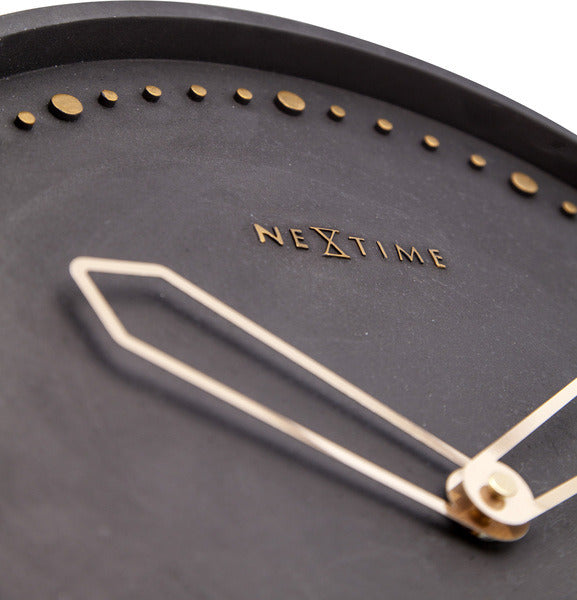 Nextime Nextime NE-3197 SWW Wall Clock Slide. 35 cm, polyresin, sort
