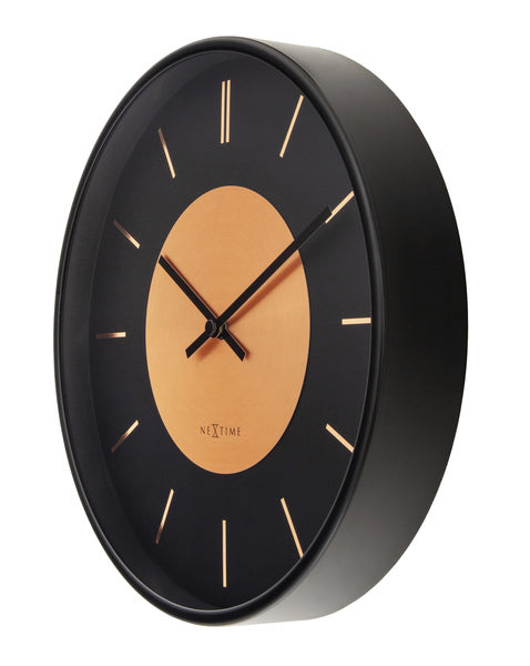 Nextime Nextime NE-3535CO vægur Retro II 25cm sort kobbermetal