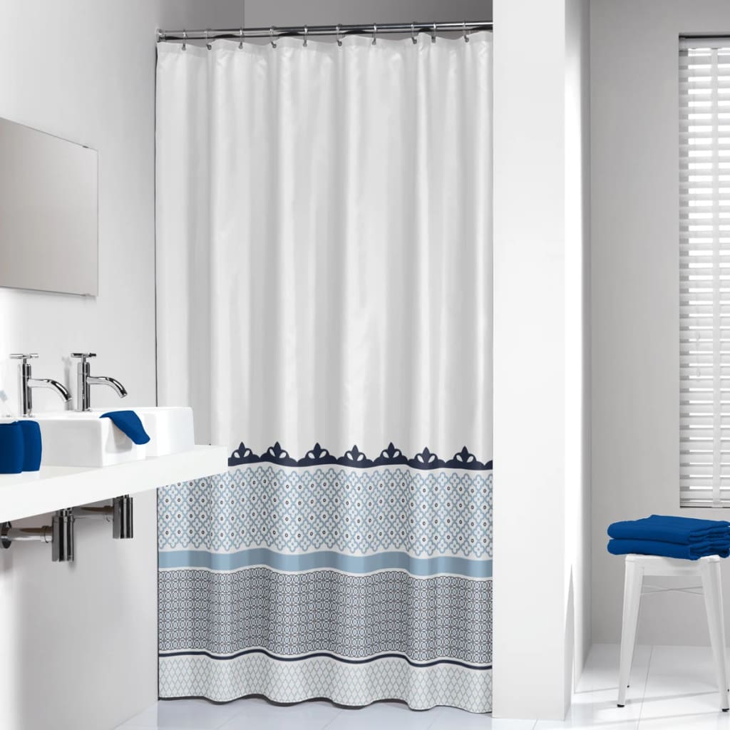 Zavesa za tuš kabine TEALSKIN 180 cm modra 235281324