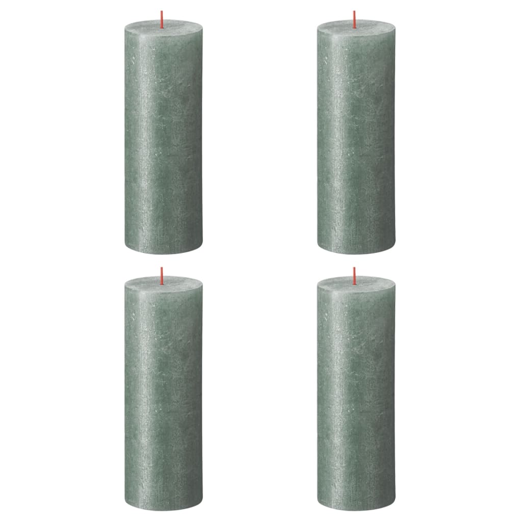 Bolsius Bolsius Stollen Shimmer 4 St Rustiek 190x68 mm Bleu oxyde