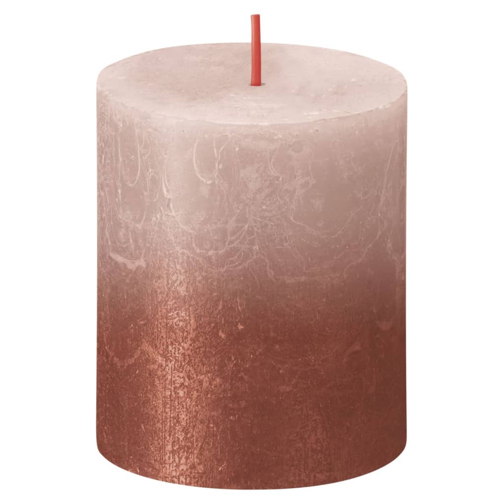 Bolsius Bolsius Stollen Sunset 4 St Rustiek 80x68 mm Mistro -pink in Amber