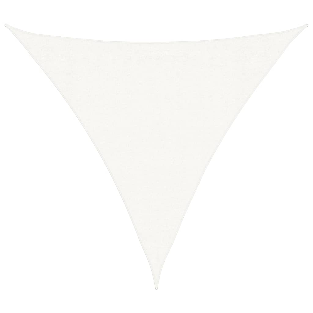 Vidaxl SunShade HDPE Triangle 3.6x3.6x3,6 m bela
