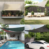 Vidaxl SunShade HDPE Triangle 3.6x3.6x3,6 m bela