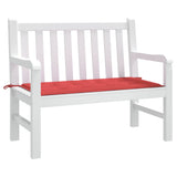 Vidaxl Garden Bench polštář 100x50x3 cm Oxfordská látka červená