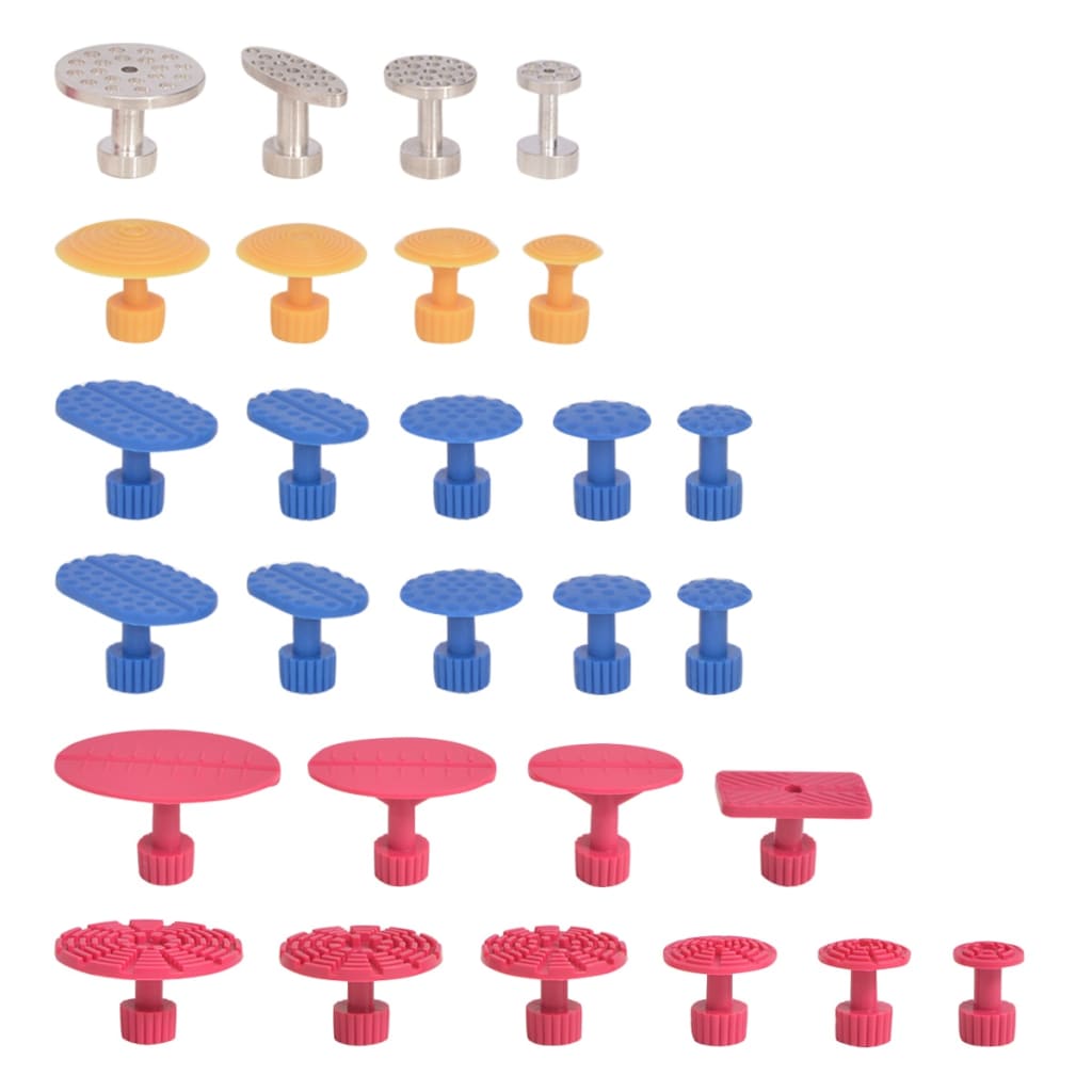 Vidaxl set abollado de 80 piezas sin rociar acero inoxidable
