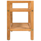 Rack de chaussures Vidaxl avec 2 étagères 50x27x40 cm en chêne solide