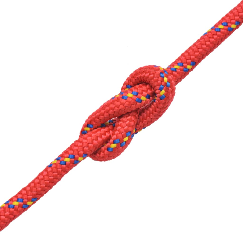 Vidaxl Boot vrv 12 mm 50 m polipropilen rdeča