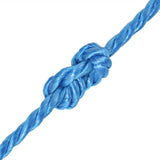 Corde Vidaxl Twisted 10 mm 100 m Bleu en polypropylène