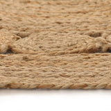 VidaXL carpet with design around 90 cm braided jute