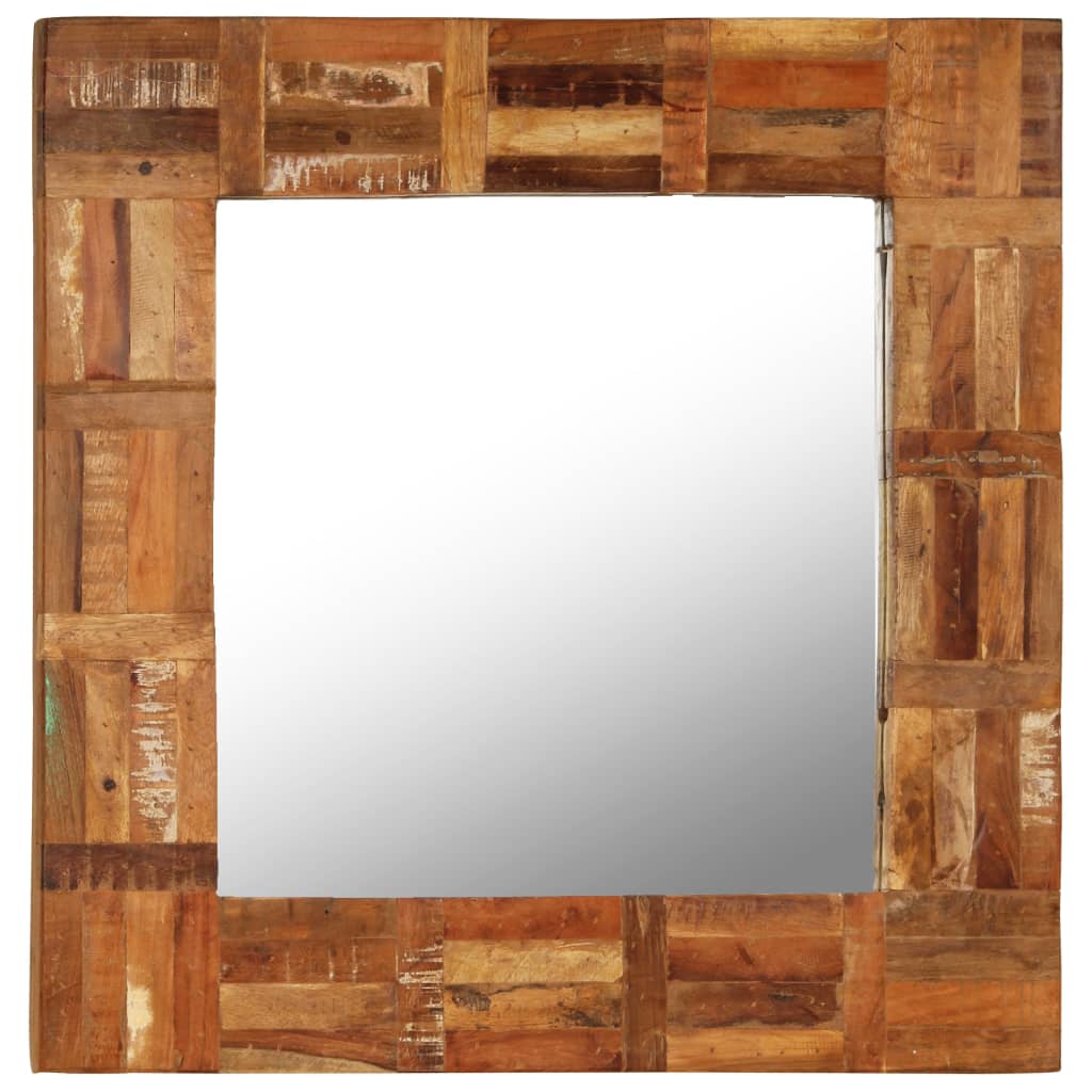 Vidaxl Wall mirror 60x60 cm Solid recycled wood