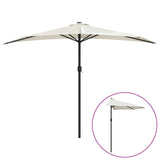 Vidaxl Balcony parasol Half with aluminum pole 300x155 cm sand -colored
