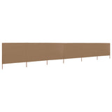 Vidaxl vetrobransko steklo 6 plošč 800x80 cm tkanina taupe